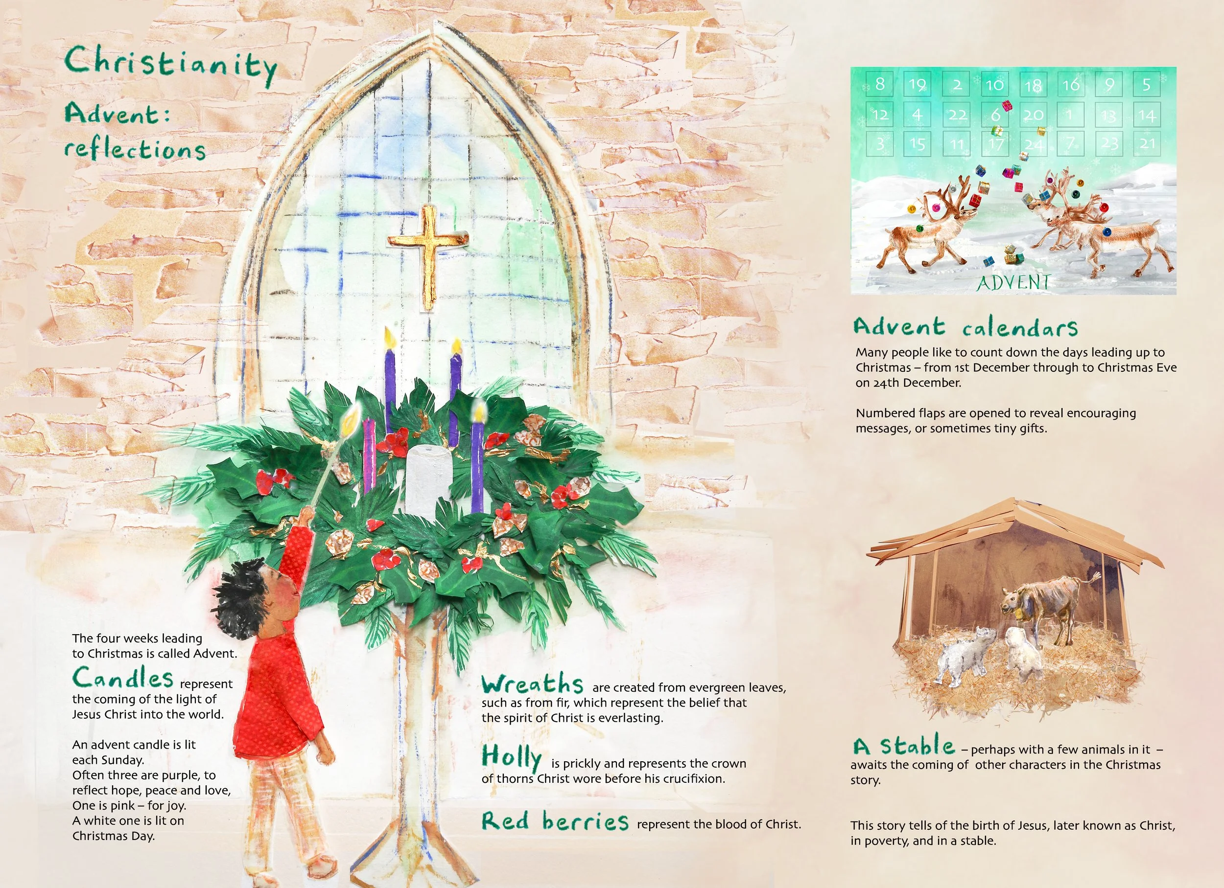  Christianity: left side of double page spread (darkness/repentance) 