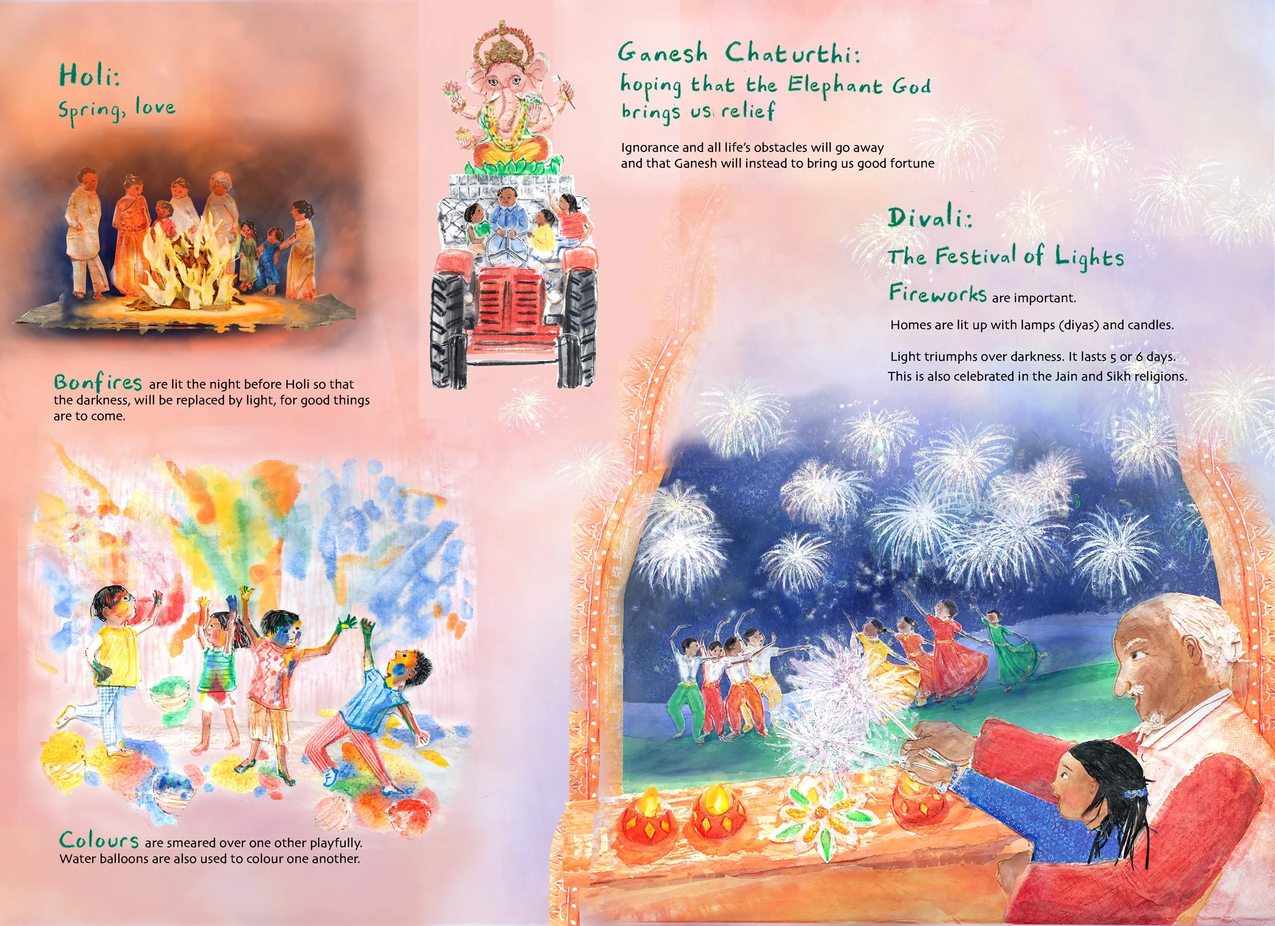  Hinduism: right side of double page spread (light) 