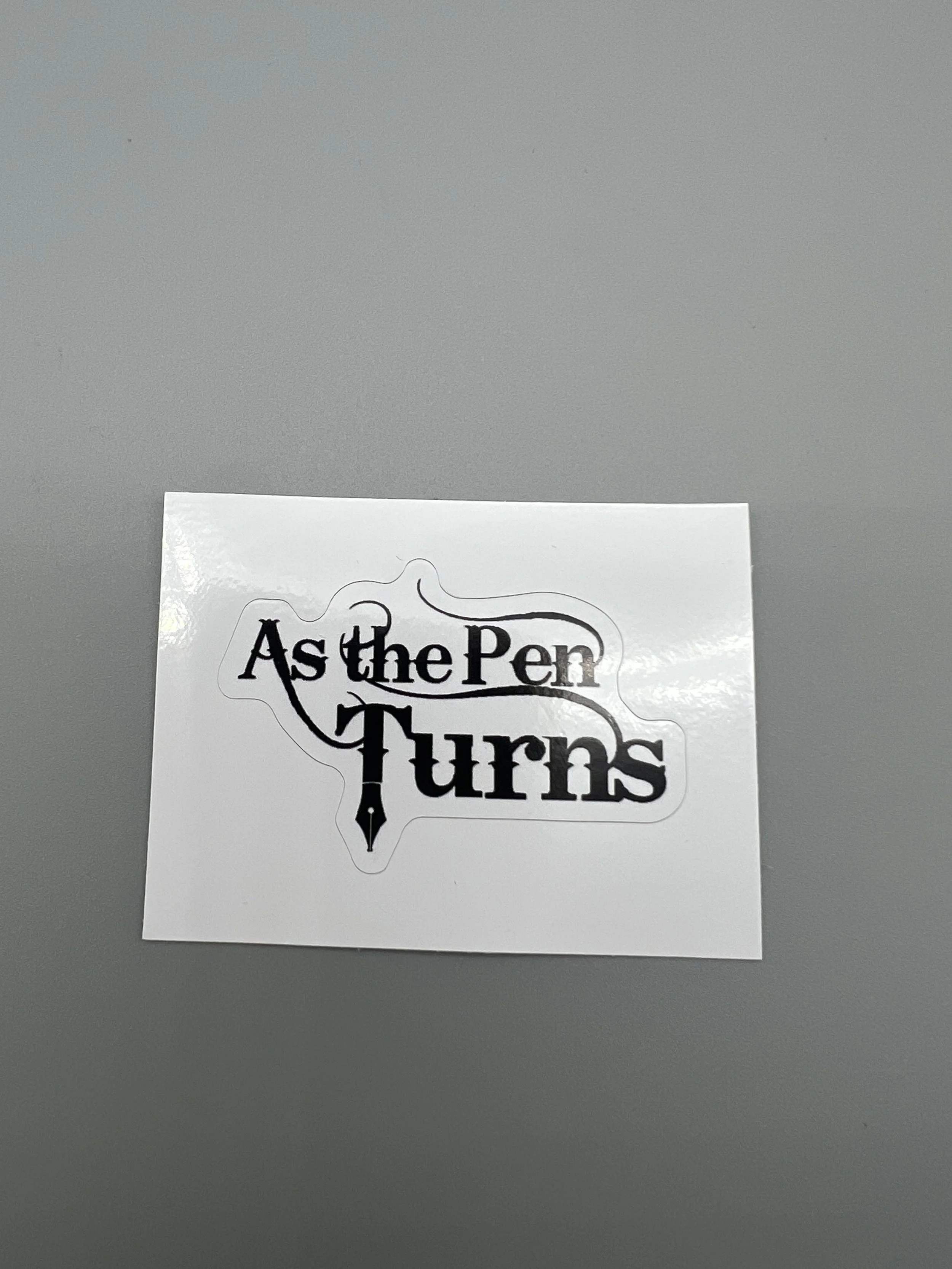 As the Pen Turns Sticker - Logo