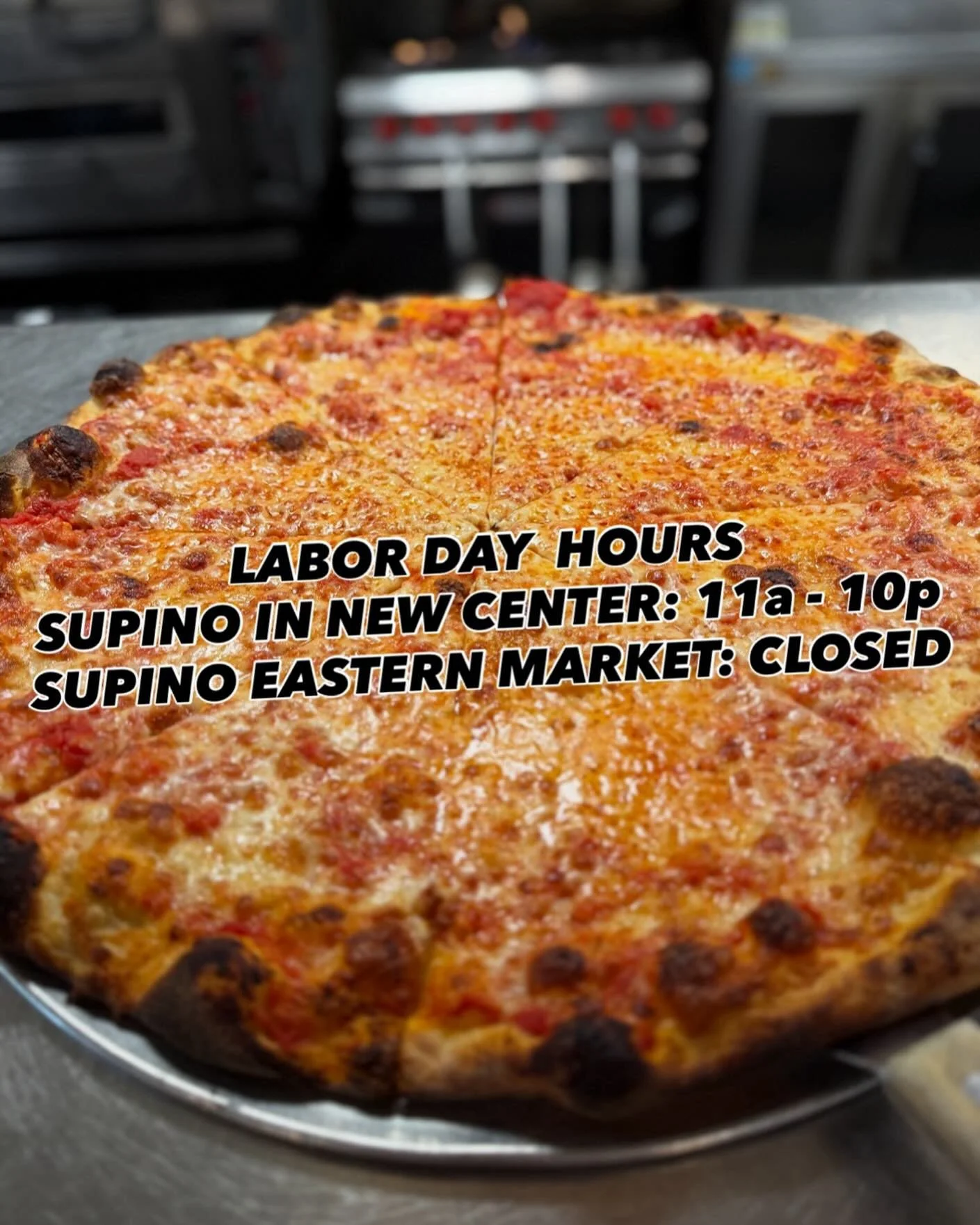 We typically don&rsquo;t open on Labor Day but this year is the exception! If you have family in town and want to keep the kitchen clean drop in at our New Center location!