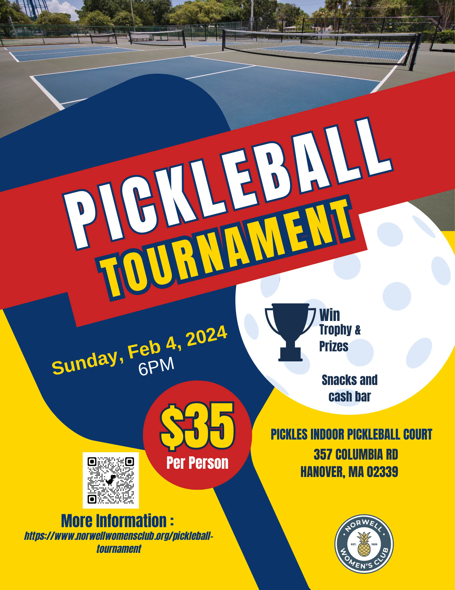 Pickleball Tournament — Norwell Women's Club
