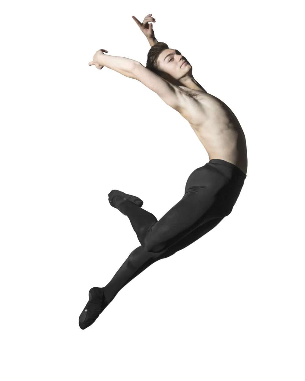 Leaping away from the light.