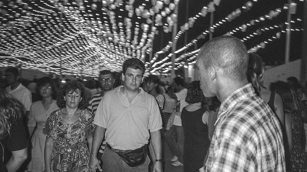 Tricky at a fairground at Malaga, Spain