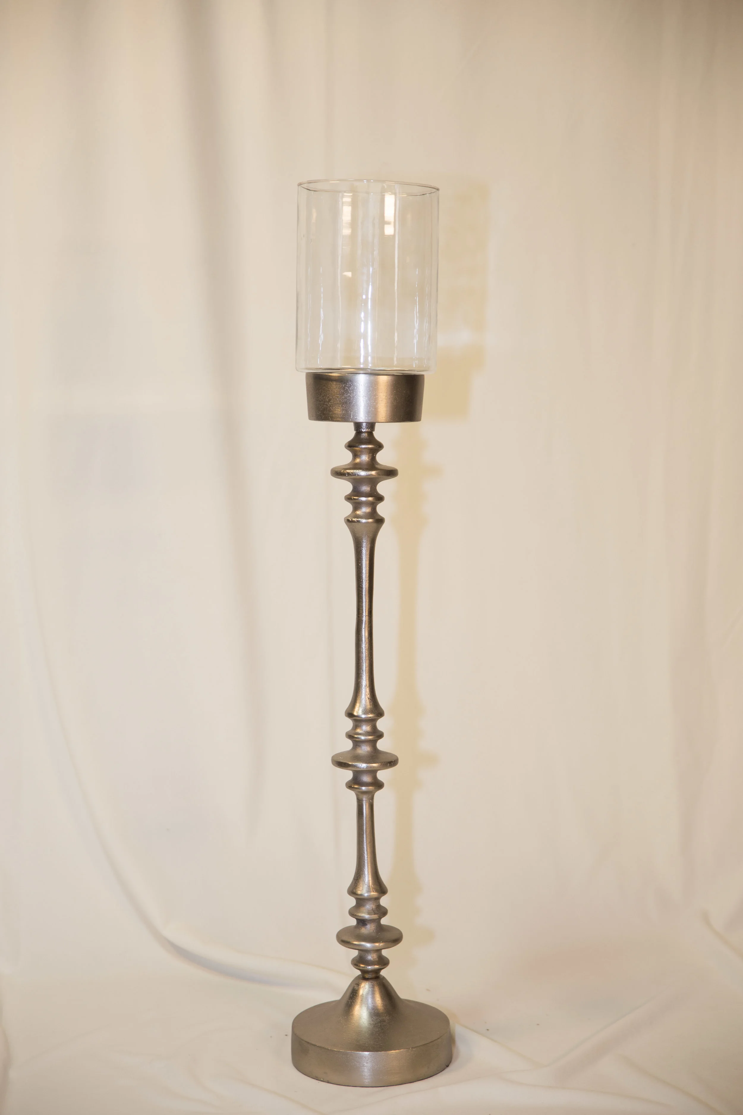 Candle Holder_Silver_Pillar_Glass Hurricane.jpg