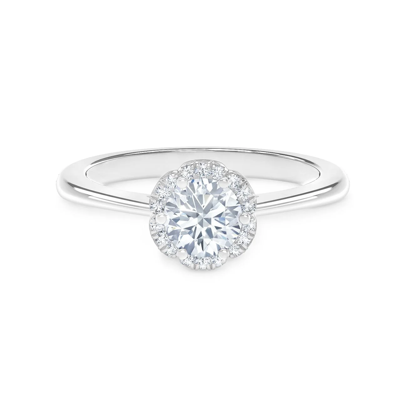 Flowerette Engagement Ring