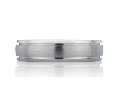 Sandblast Step Edged Ring