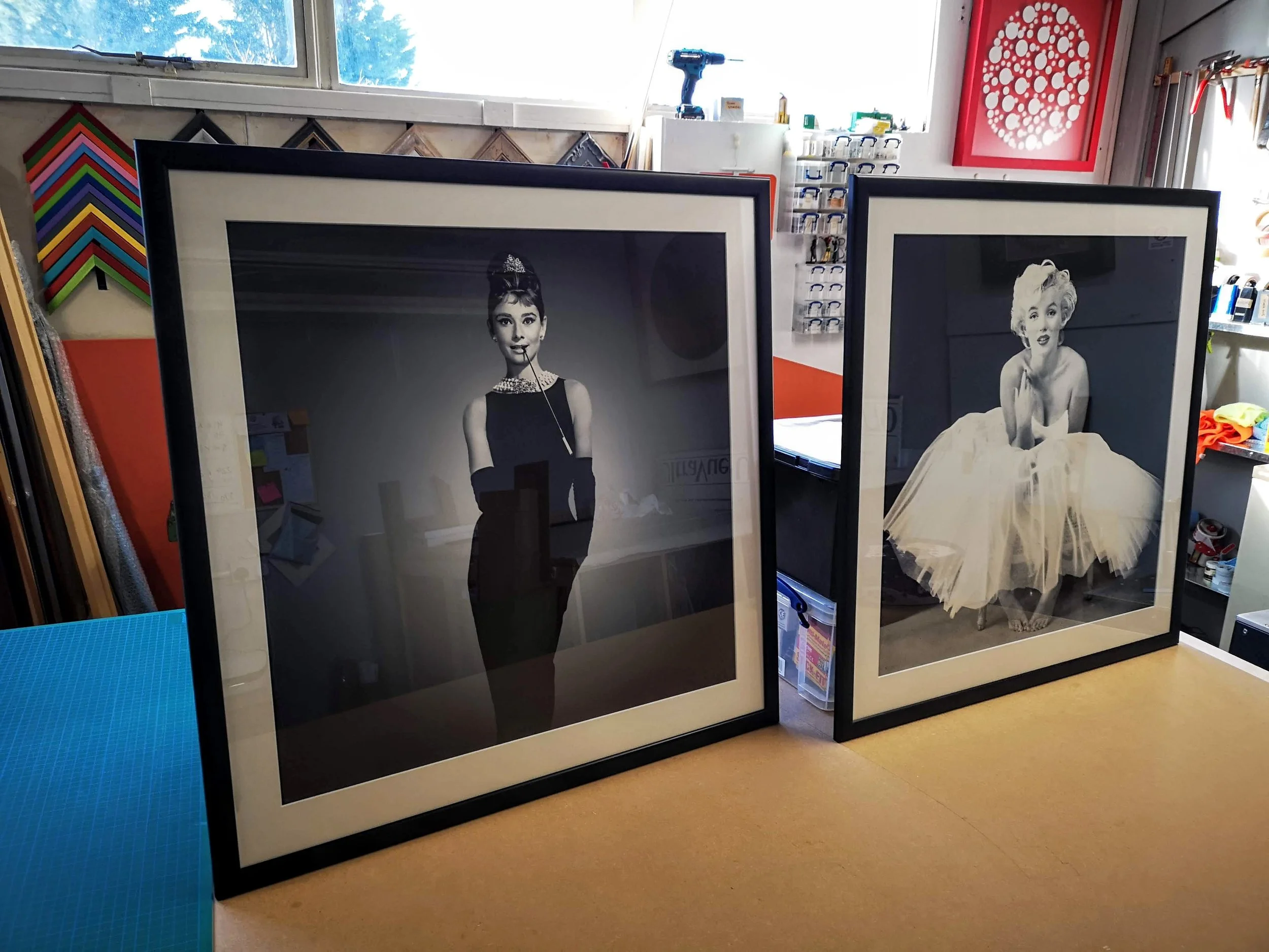 audrey hepburn marilyn monroe prints framed