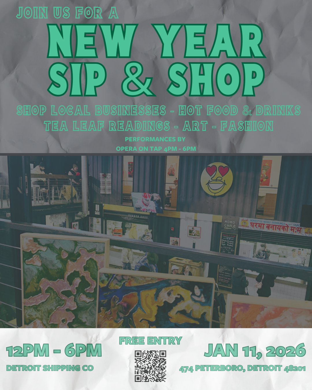New Year Sip &amp; Shop