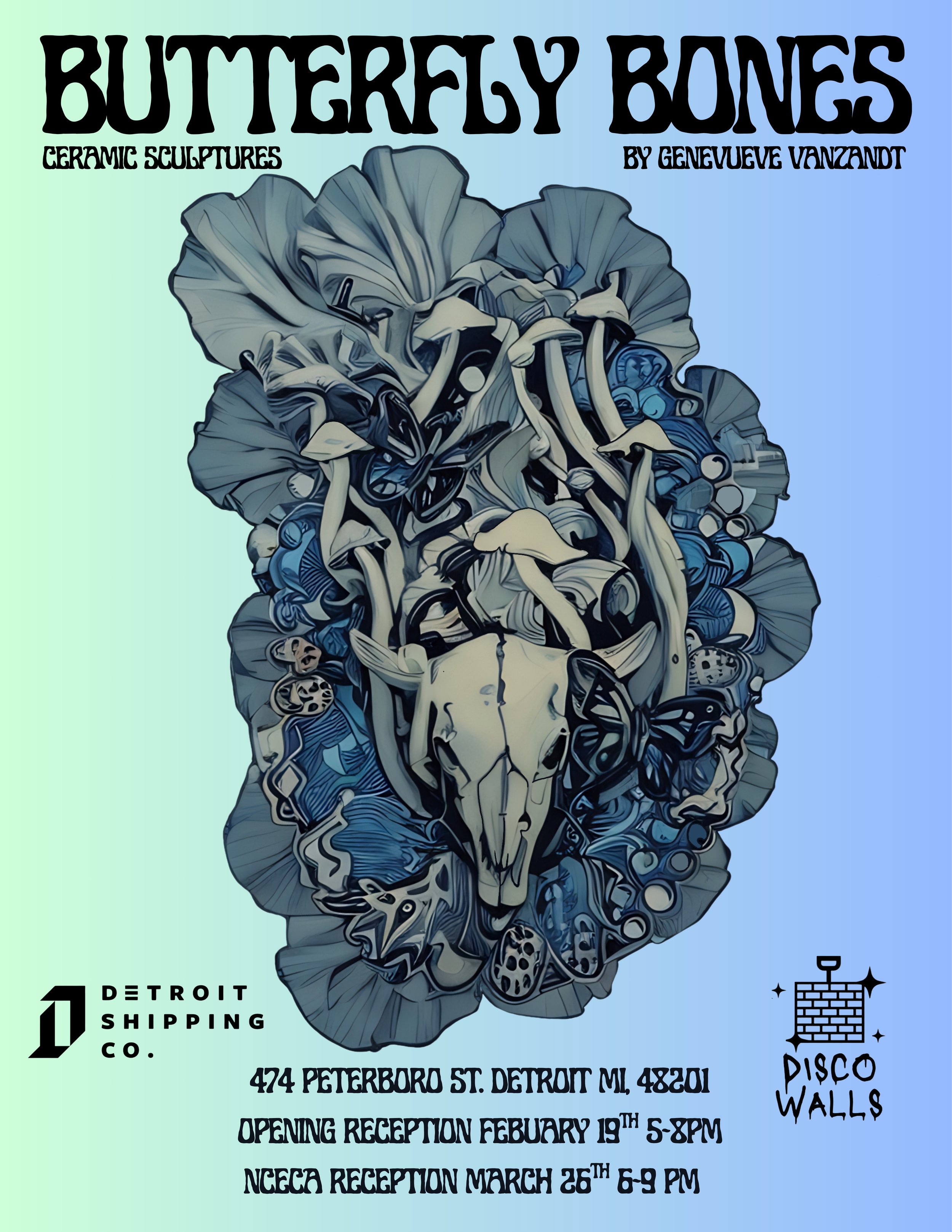 Butterfly Bones: An Exhibition by Genevieve VanZandt Opening