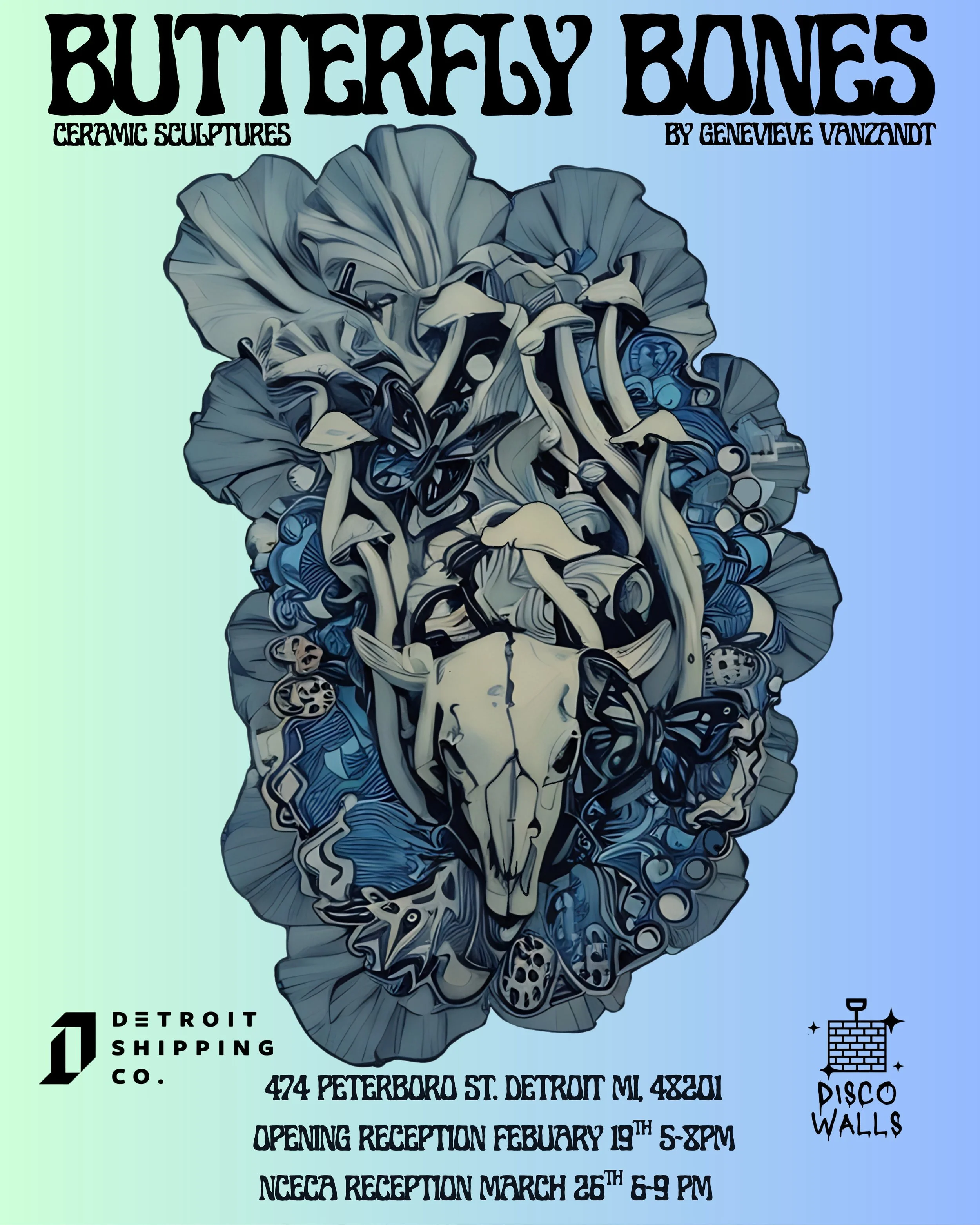 Butterfly Bones: An Exhibition by Genevieve VanZandt Opening