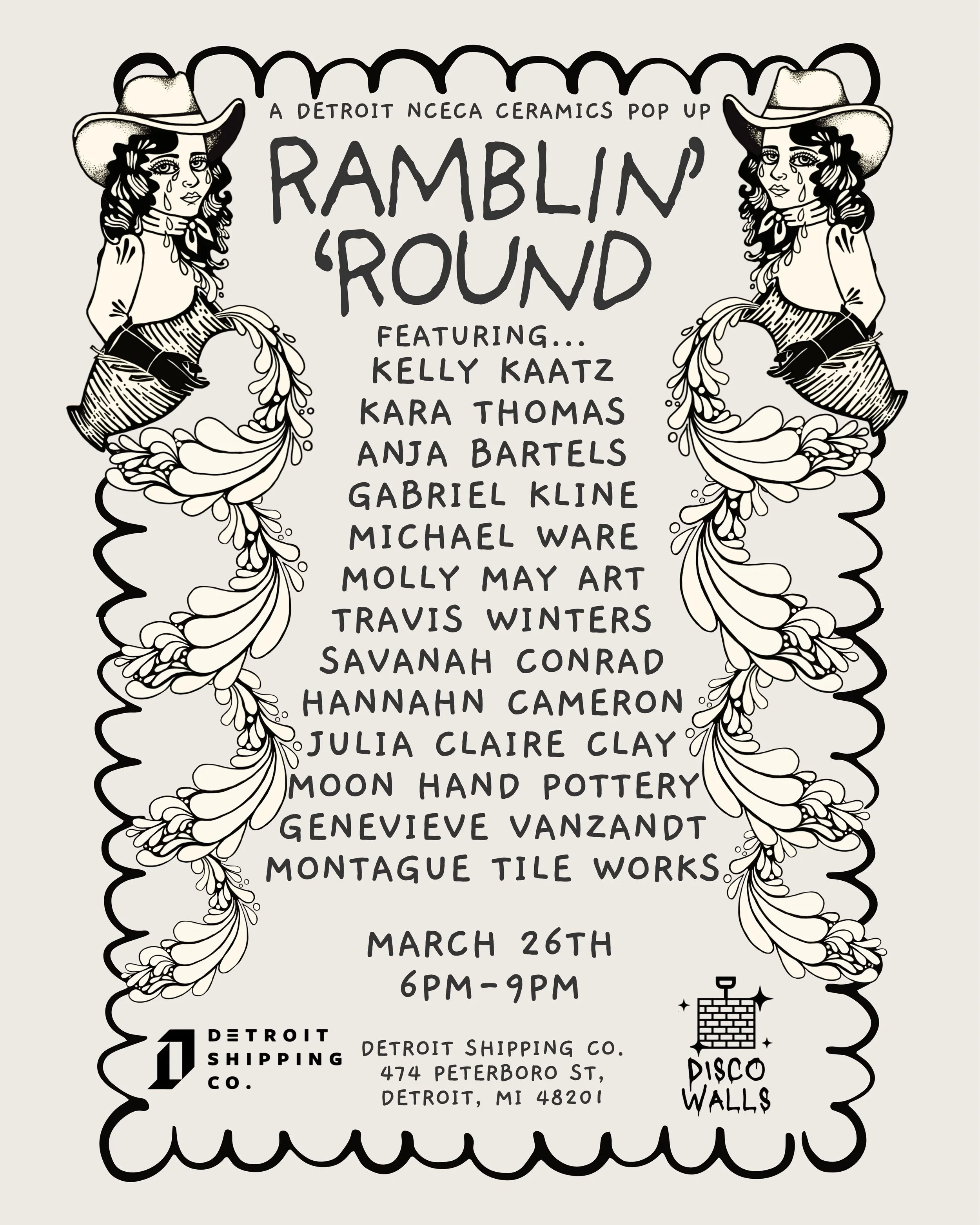Ramblin Round NCECA Pop Up