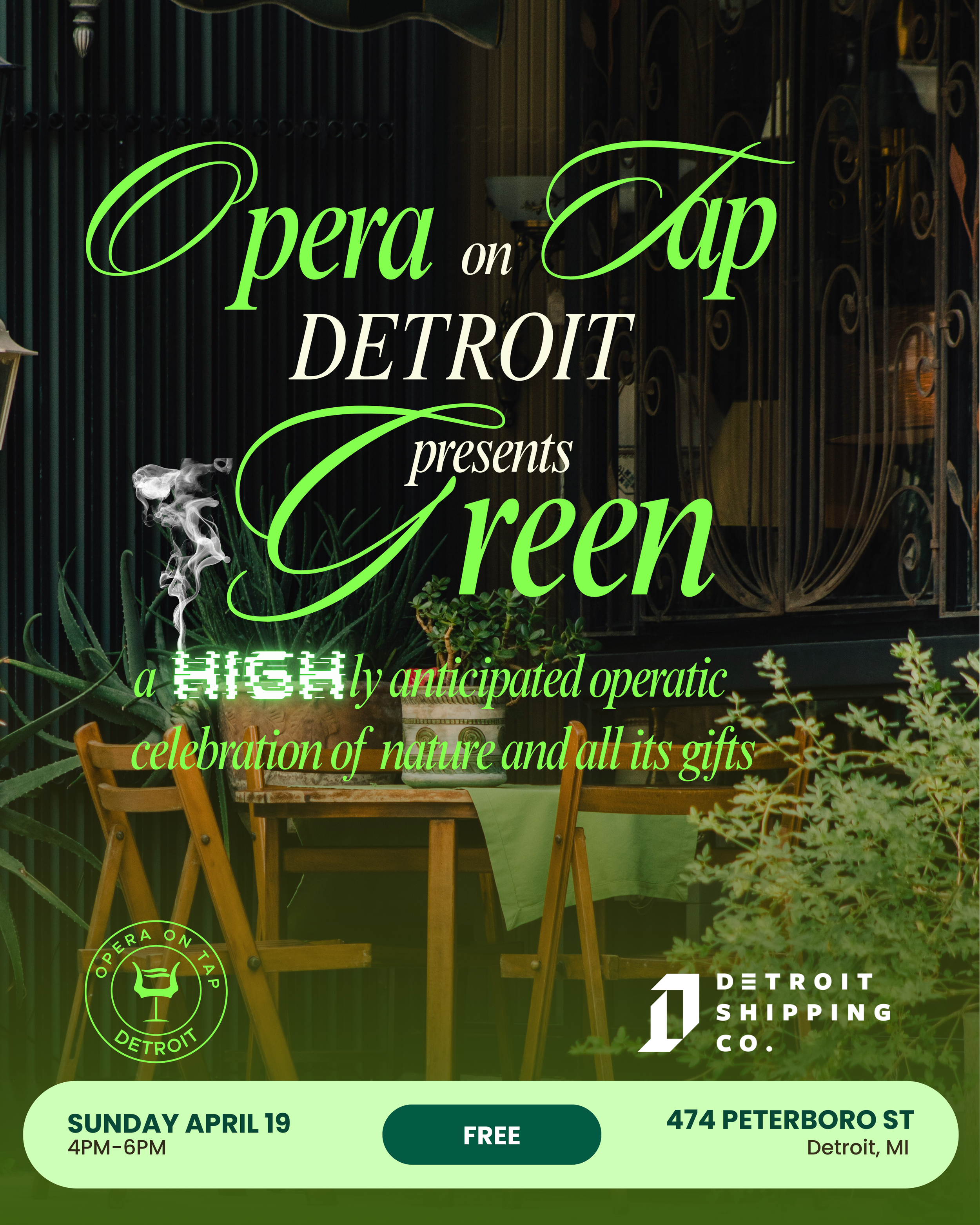 Opera on Tap Detroit presents: Green