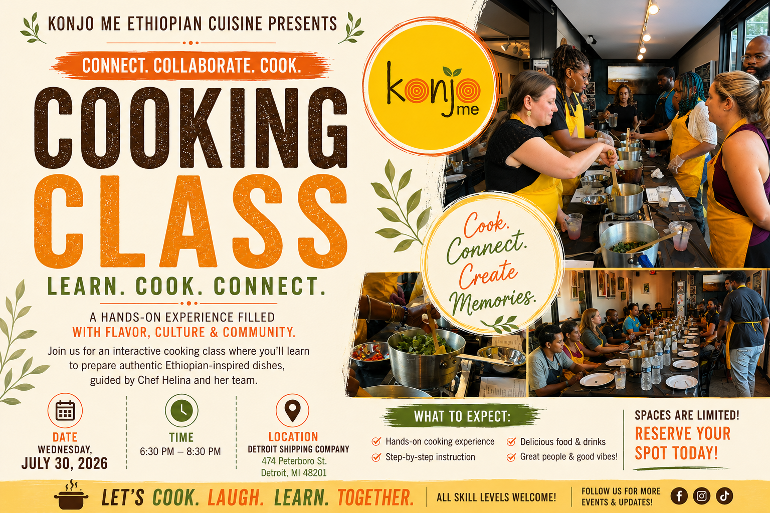 Cooking Class w/ Konjo Me