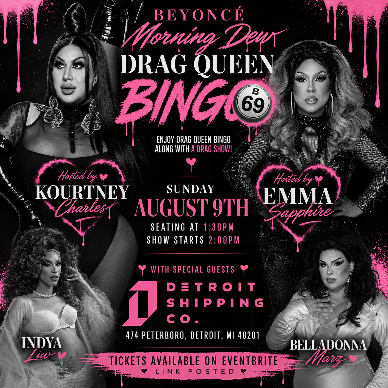 BEYONCE Morning Dew - Drag Queen Bingo
