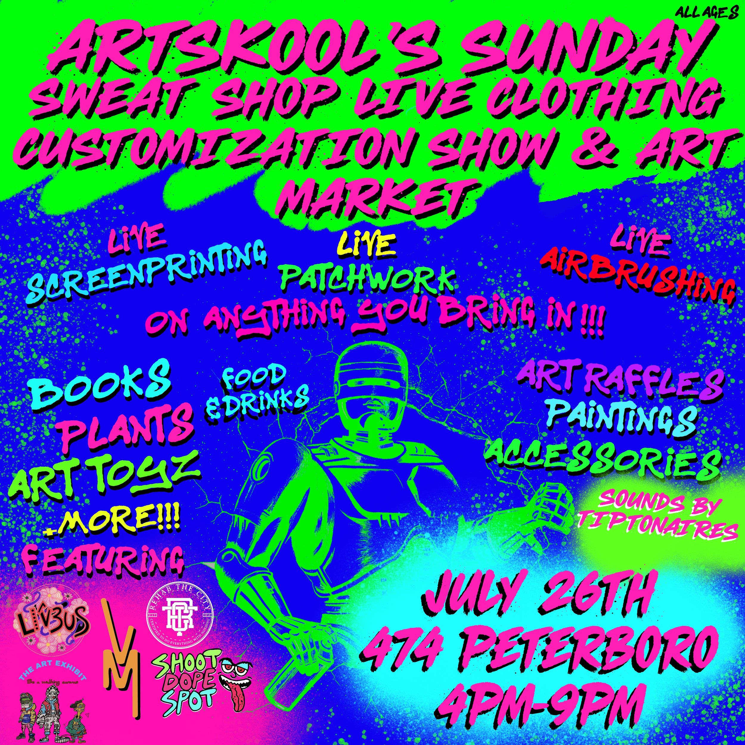 ARTSKOOL'S SUNDAY - Street Wear Art Market &amp; Creative Network