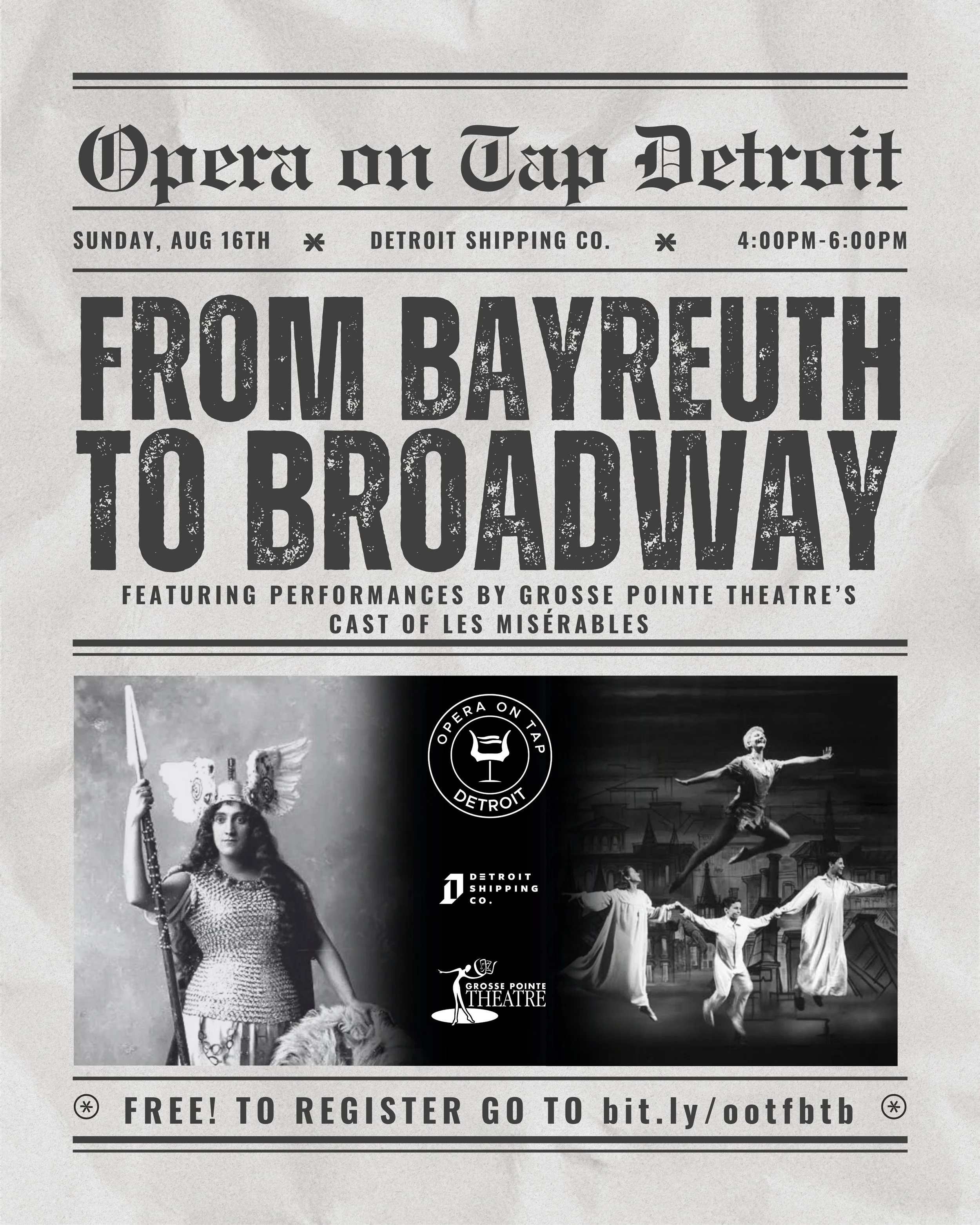 Opera On Tap Detroit - From Bayreuth to Broadway!