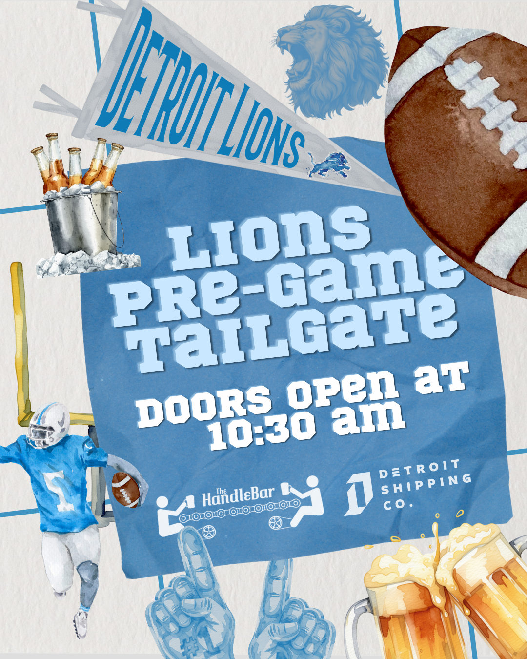 Lions Game Day at Detroit Shipping