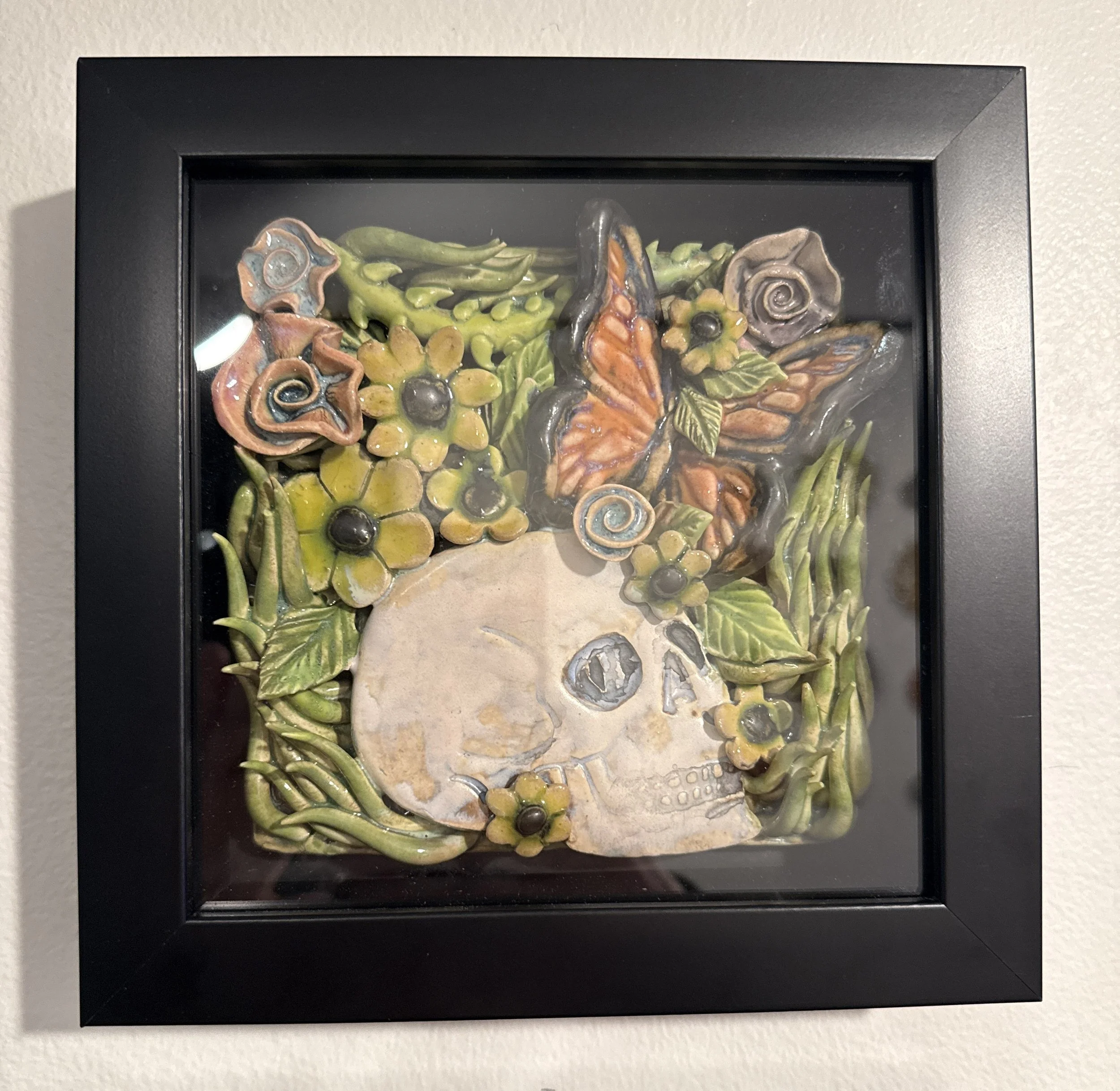 Cicada and Steer Skull Shadow Box.jpg