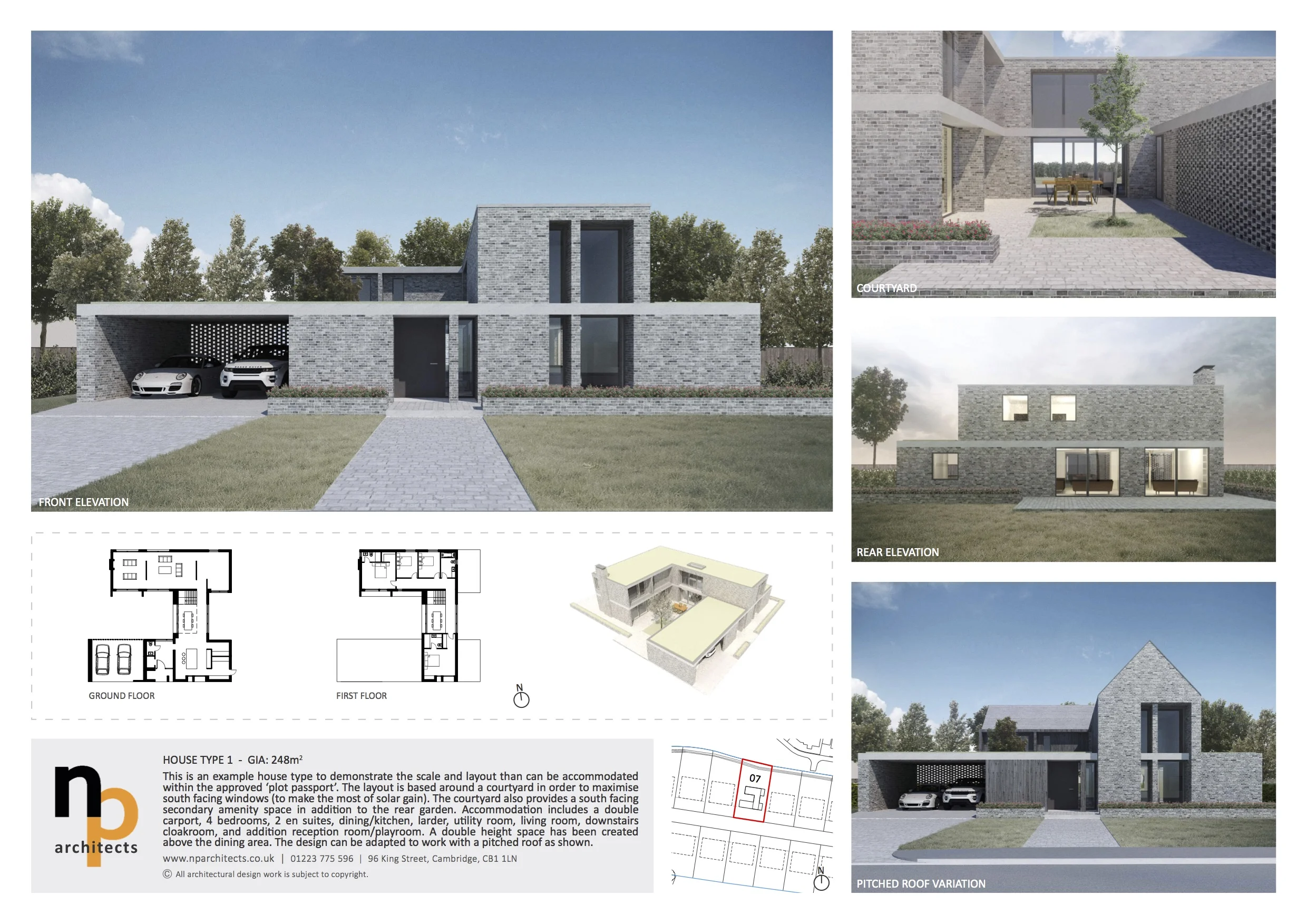 How about something like this….? Design courtesy of NP Architects, Cambridge