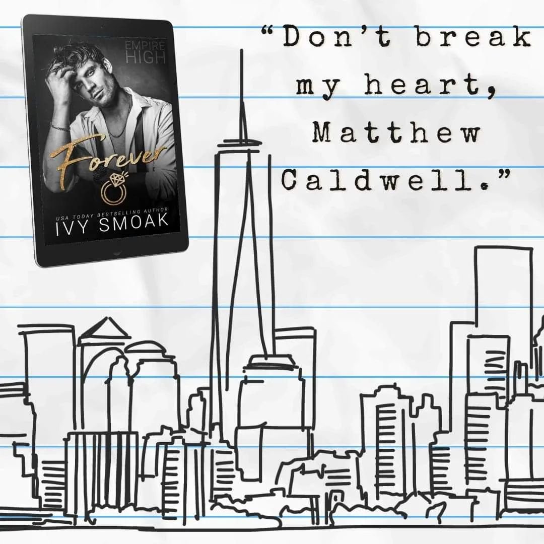 It's Teaser Tuesday x 2!

I pulled too many teasers for Empire High Forever so I'm going to share some extras with you over the next week leading up to release.

I can't believe Forever comes out in just 9 days!!!!
***

Do you think Matt with break B
