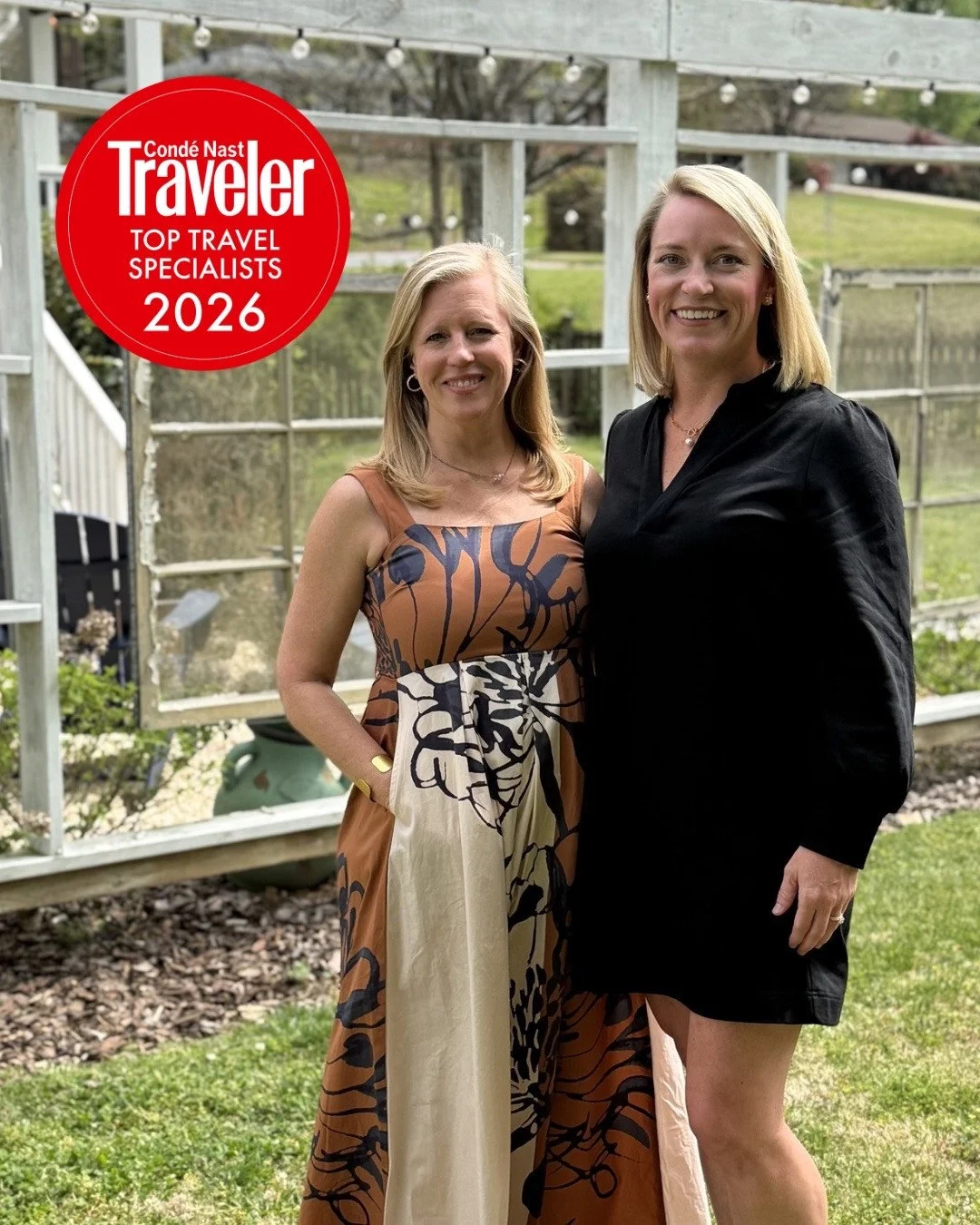 Two specialists. One team. A whole lot of gratitude. 🌍✨⁠
⁠
Lisa and AK were both recognized as 2026 Cond&eacute; Nast Traveler Top Travel Specialists, doing work we love alongside people we love working with.⁠
⁠
Every itinerary, every detail &mdash;