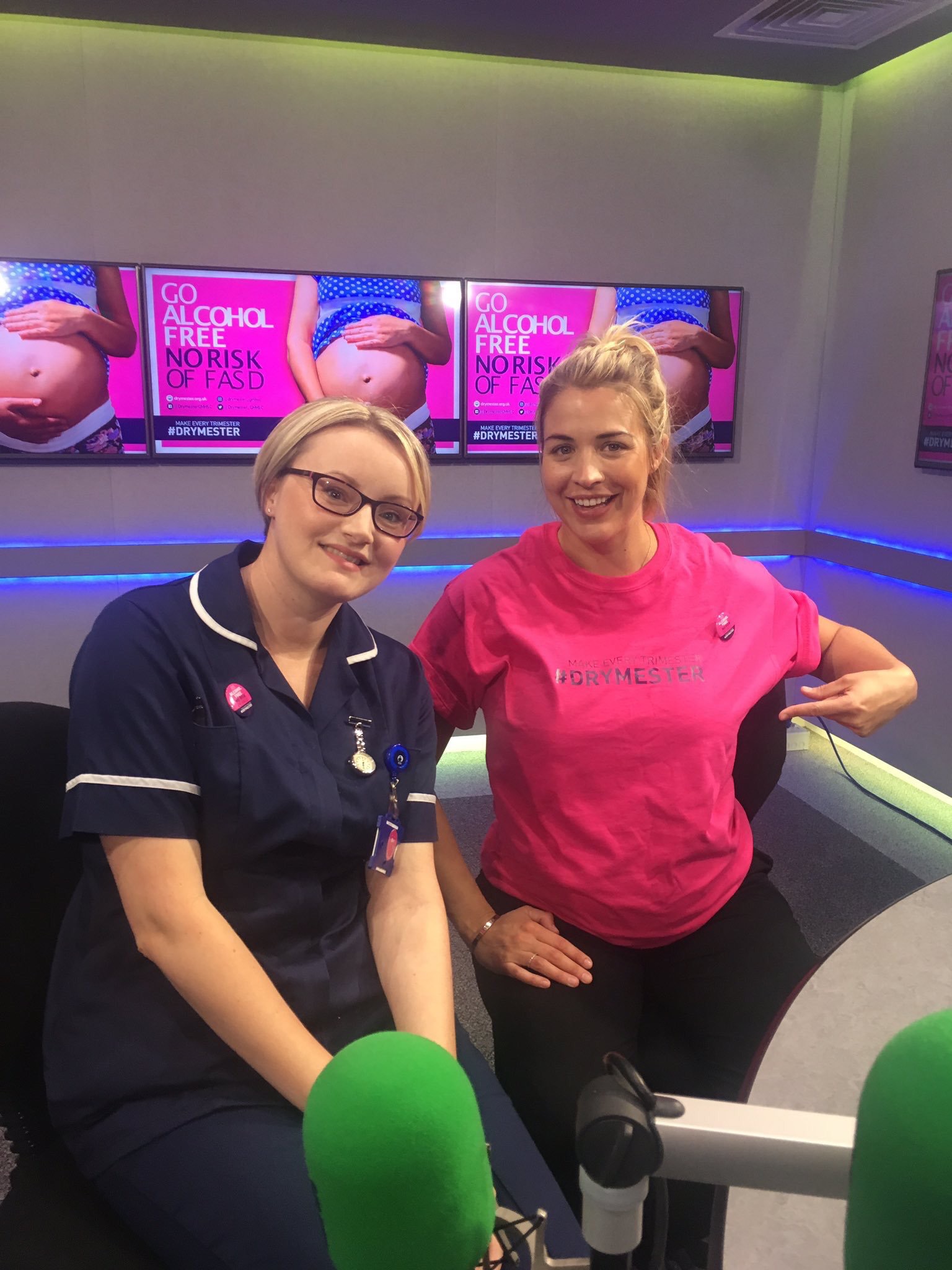 Specialist Midwife Jennifer Michaels talking to Gemma Atkinson on HIT Radio
