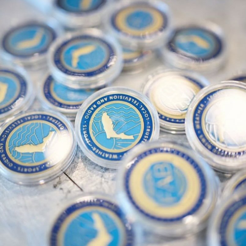 Custom collectible coins for @flbroadcasters