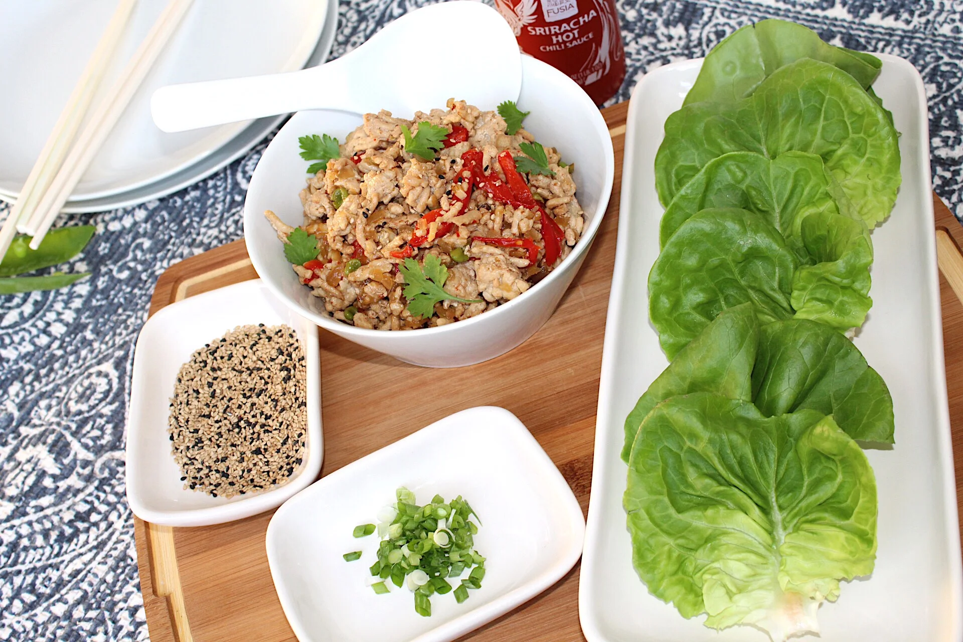 Chicken lettuce wraps