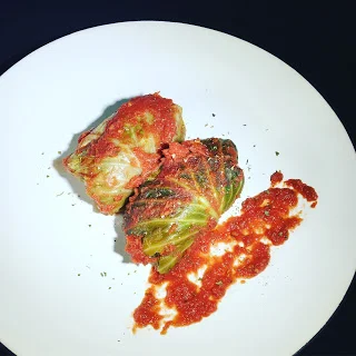 Lentil Stuffed Cabbage