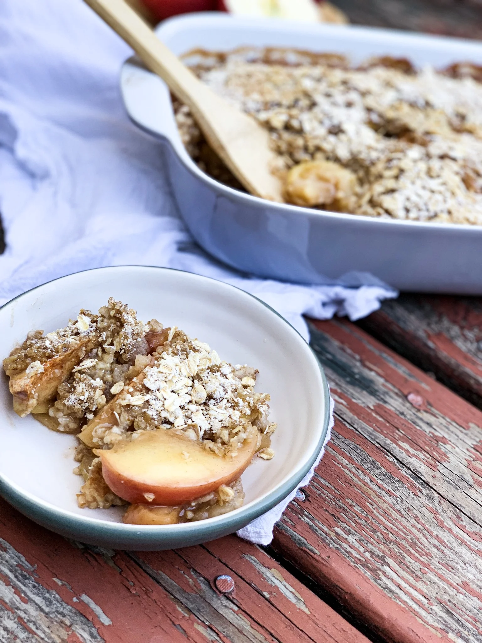 Healthier Apple Crisp (with steel cut oats)