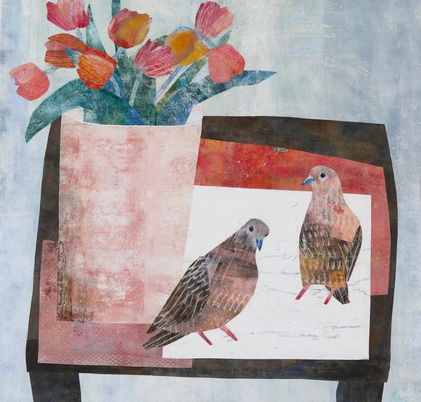 Happy Valentine&rsquo;s Day! Sending love to you and out into the world. 💕💖💓 

When our children were little, a pair of mourning doves would perch on the railing of our deck, unbothered by time and seemingly content to simply be. Sometimes they to