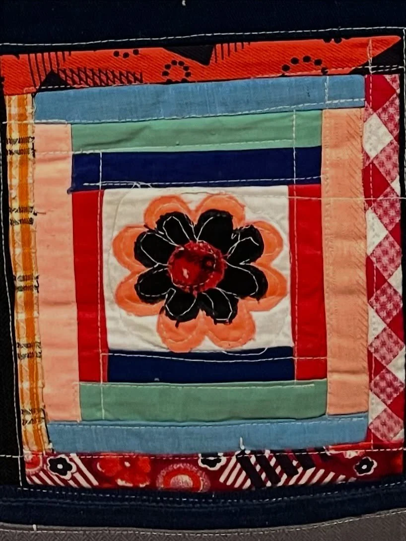 Patchwork from rural China in beautiful colors and patterns&mdash;these used as wall curtains, bed covers, and children&rsquo;s clothes. Always something interesting @mfaboston