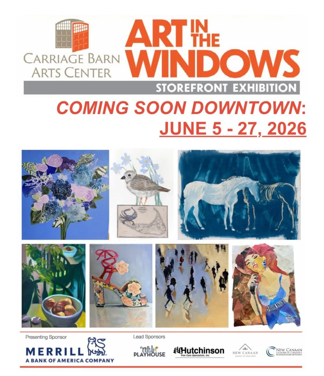 Coming up next weekend! I&rsquo;ll have three collages in my new Vintage Nantucket series (including the piping plover on the poster here) in the Vineyard Vines store&mdash;a perfect pairing! Most of the stores in New Canaan, CT will have original ar