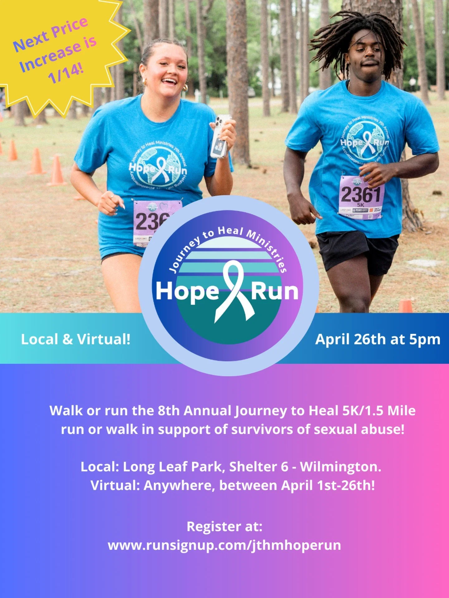 Take the challenge to make a difference in 2026! ✨Registration is open for our 8th Annual Journey to Heal Hope Run, and it&rsquo;s the perfect way to start off the New Year with a meaningful experience that supports a powerful cause. 

 In-Person Eve