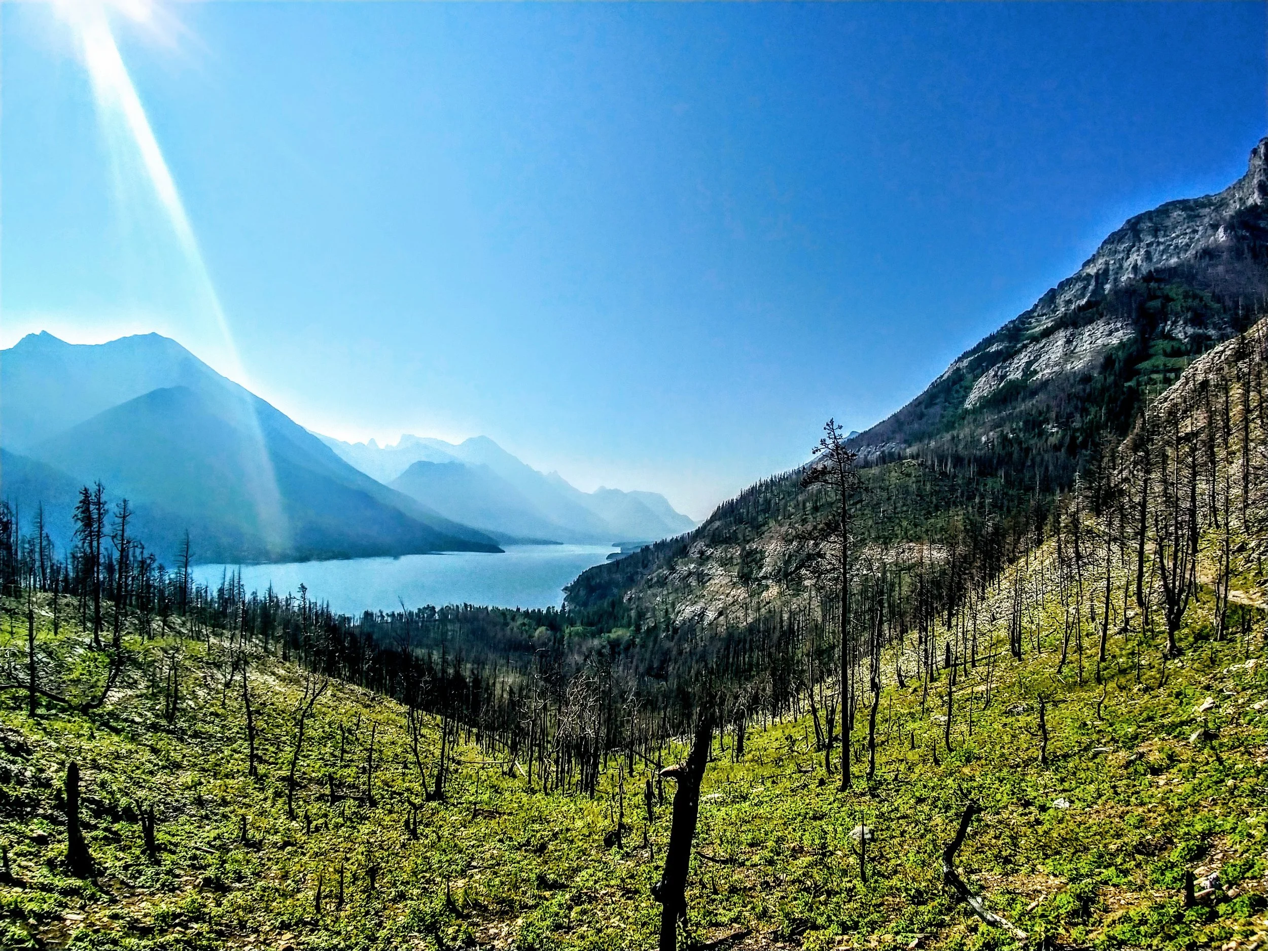 Our view on the way up the Lake Bertha Trail.