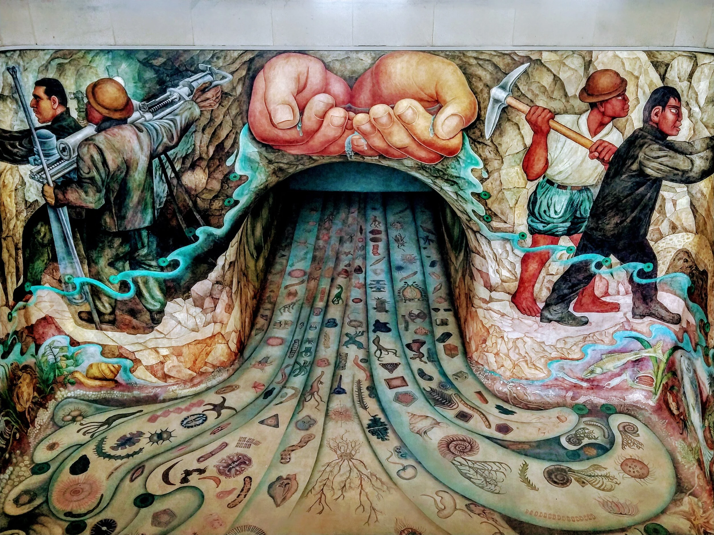 Painted by Diego Rivera, Chapultepec Park, Mexico City, MX
