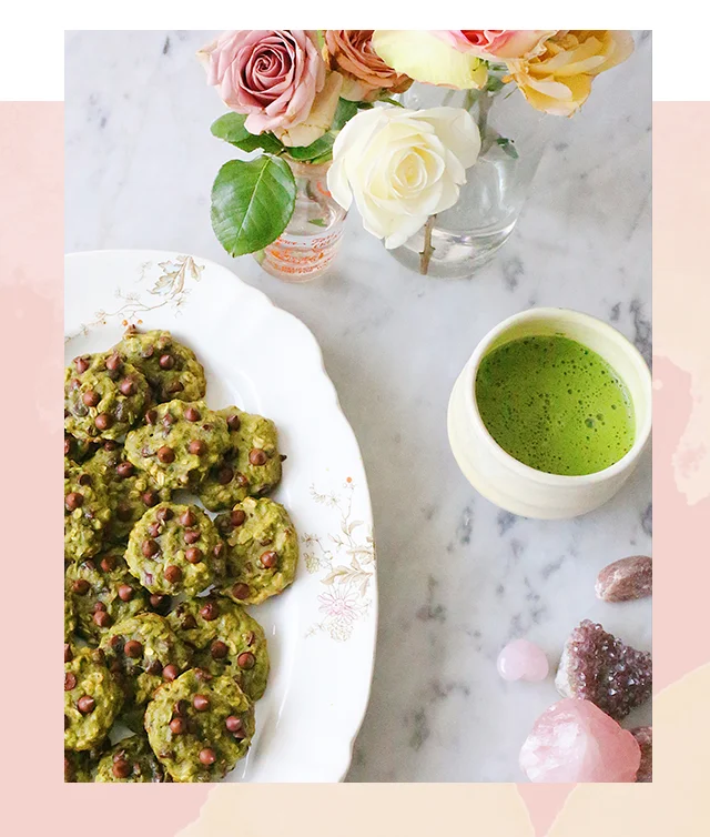 Matcha Vegan Beauty Cookies