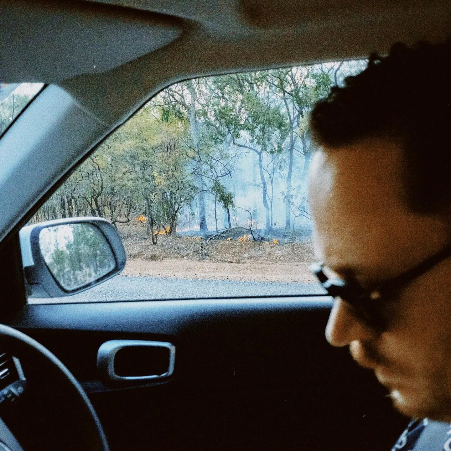 Passing by a wildfire