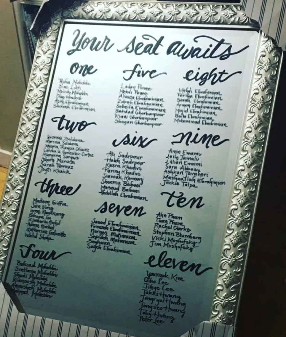 SEATING CHART