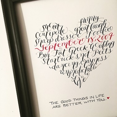 Calligraphy Word Art — The Calligraphy Girl
