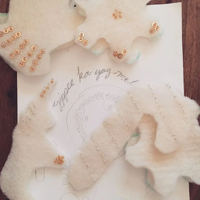 Yippee ka-yay* This year's Christmas ornament making timeline possibly got away from me, but like Kendall Roy at a press conference, I am defiant and determined (less murder-y though, yeesh). I generally like to start my Christmas ornament making mid