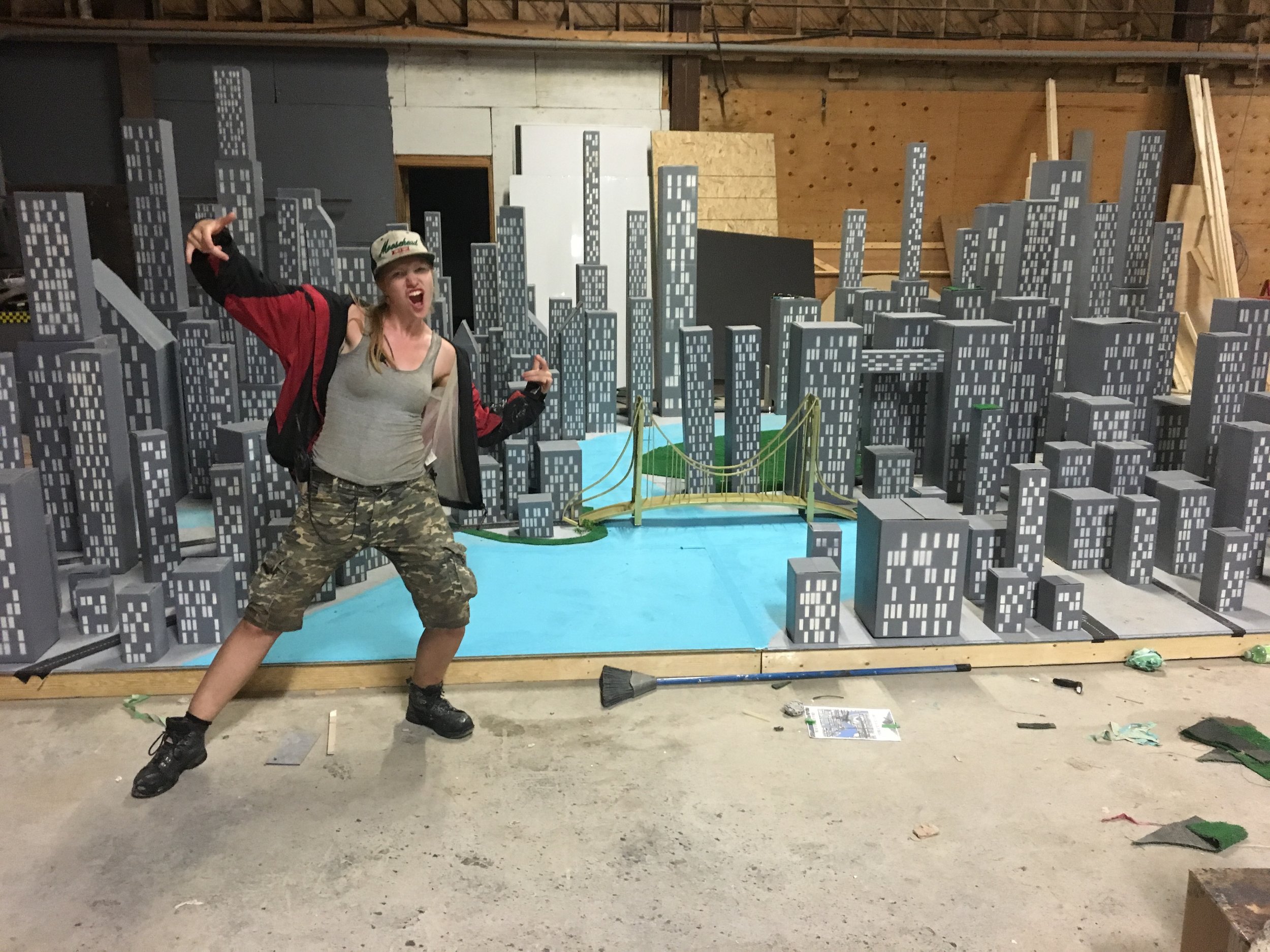 "Godzilla" set