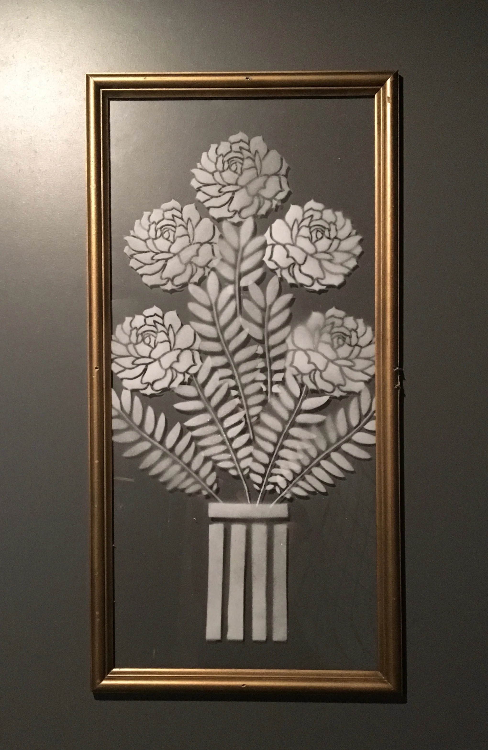  A close up of the Art Deco decor. 