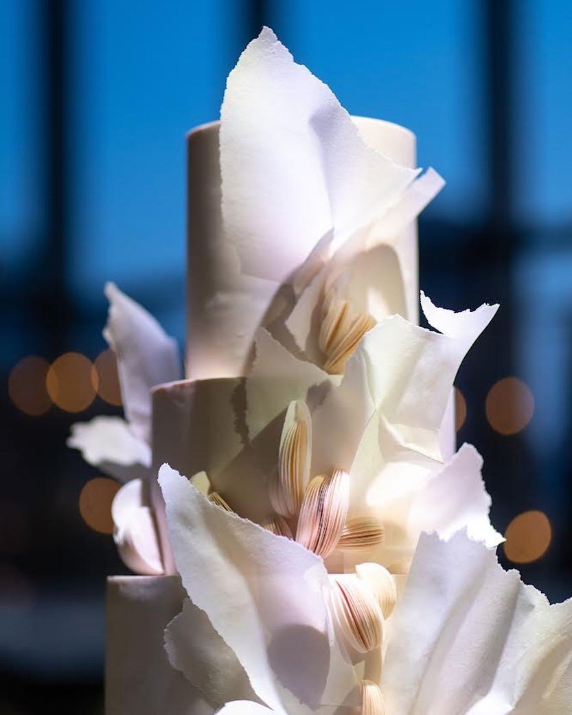 The tip of the iceberg&mdash;this cake was so tall I have to wait for the professional photos because I couldn&rsquo;t photograph it in my studio!  So happy to have been a part of this dream team for such a gorgeous wedding.