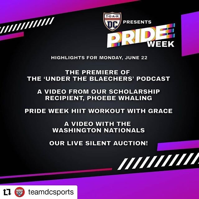#StillWe are proud to be part of an AMAZING DC and DMV area network of #LGBTQAthletes, advocates, and allies! ❤️💙🏳️&zwj;🌈 All week long head to @teamdcsports for ongoing #Pride week content! #StillWeCheer #CharitableCheerleading #HappyPride

#Repo