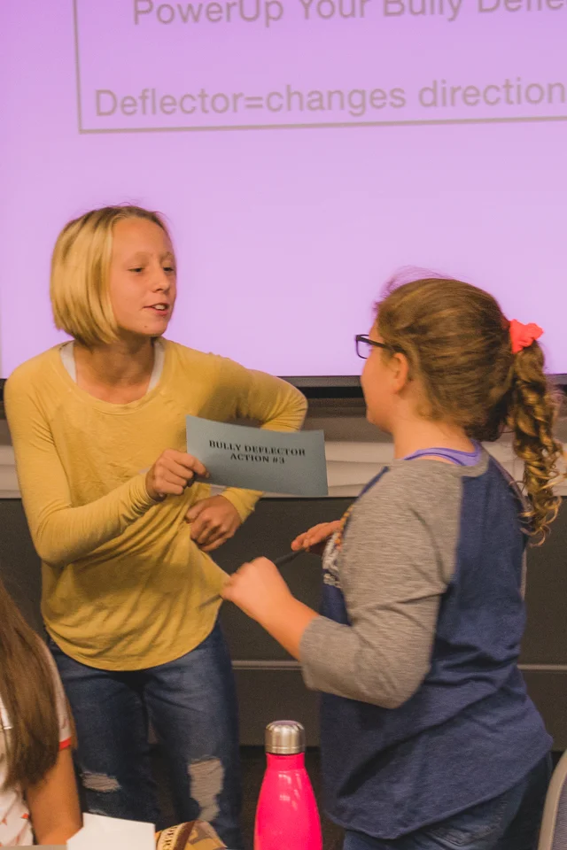 Practicing bullying defense