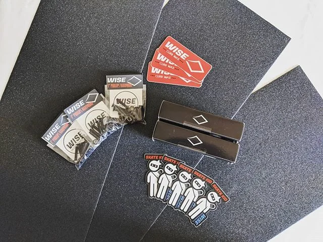 Shop wise.
Link in our bio or contact us! 
#wiseskateboarding &bull;
&bull;
&bull;
#skatelifesupply #hardware #skatehard #skatewax #curbwax #skateboard #skateshops #onlineshopping #skateboardshops #skateboardstickers #stickers #grind #lifestyle #styl