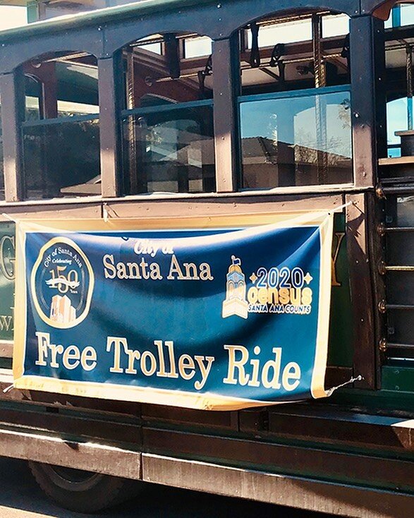 Did you know that we do more than screen printing?  You bet we do!  At Geri&rsquo;s, we have a full line of promotional products and we also make banners.  Check out the banner we made for the City of Santa Ana promoting their free trolley rides.  Ju