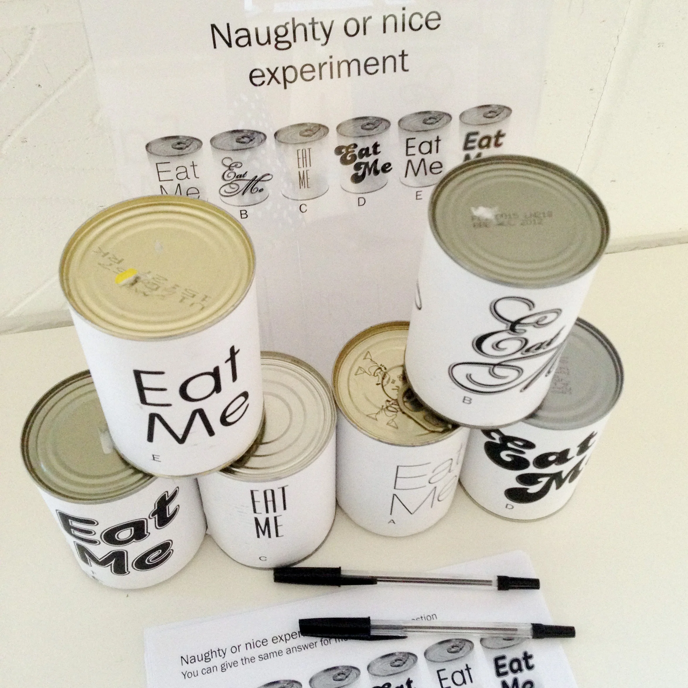 Naughty or nice experiment