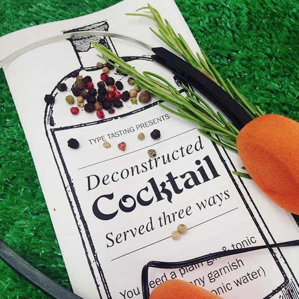 Deconstructed cocktail